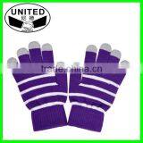 Winter Warm Soft Screen Glove Acrylic Knitted Magic Gloves for Smartphone thumbnail-2