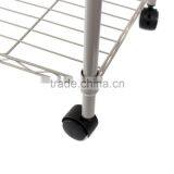 4-Tier Carbon Steel Black Shelf Storage Wire Metal Rack Shelving Suitable For Kitchen Home and Office thumbnail-4