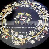 Beautiful Marble Inlay Coffee Table Top thumbnail-1