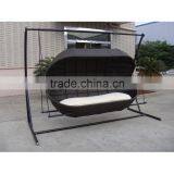 Rattan Synthetic Wicker Swing Chair thumbnail-4