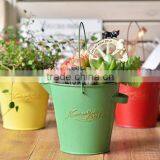 Cheap Mini Garden/home Metal Flower Pot Planter for Kids thumbnail-2