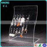 28 Holes Clear Acrylic Jewelry Earring Display Stand, 12 Pairs Acrylic L Shape Earring Dispaly thumbnail-2