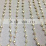 11-12mm White Freshwater Pearl Jewelry Necklace With 14K White Gold thumbnail-2