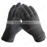 Black 13g Polyester Shell With Foam Nitrile Coated Gloves