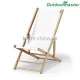 Patio Lightweight Sling Wooden Beach Folding Chair thumbnail-5