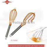 11.5" Stainless Steel Handle Silicone Coated Egg Whisk thumbnail-1