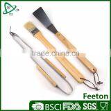2017 Trending Products 3pcs Outdoor Bbq Tool Set With Grill Brush thumbnail-1