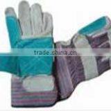 Grey Cow Split Leather Working Gloves------KLBF thumbnail-1