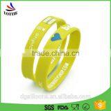 Custom Promotional BPA Free Silicone Bracelet, Cheap Silicone Wristband thumbnail-3