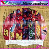 Custom Printing Funny Cartoon Waterproof Swim Cap Silicone Rubber Swimming Cap