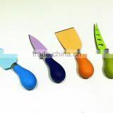 4 PCS Wholesale Cheese Knife Types, Plastic Colorful Handle Cheese Tool Set thumbnail-1