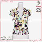 High Fashion Factory Direct Manufacturer Ladies Short Sleeve Summer Jackets thumbnail-1