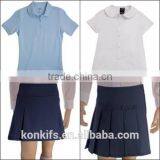 2017 Custom Logo Wholesale Cheap Primary School Uniform Skirt Suits thumbnail-4