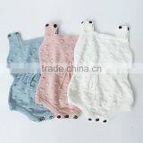Casual Newborn Baby Girls Wholesale Pure Colour Worsted Sweater Romper thumbnail-4