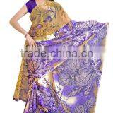 Digital Flower Printed Designer Styles Saree in Georgette Fabric thumbnail-3