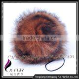 CX-A-54F Hand Made Wholesale Fur Flower Mobile Phone Charm Keychain thumbnail-5