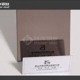 304 Decorative Brown Golden Mirror Stainless Steel for Building Material thumbnail-3