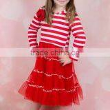 Long Sleeve Dress Red and White Stripe With Sequin Collar With Red Waistabnd Christmas Fancy Dress thumbnail-6