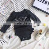 0-3 Years 2017 Baby Romper Autumn Cotton Letter Babys Jumpsuits (pick Size Color ) thumbnail-3