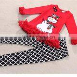 Wholesale Children Boutique Clothing/ Latest Fashion Baby Girls Ruffle Christmas Clothes thumbnail-2