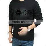 Mens Cotton Long Sleeve Flocking Roundneck Tshirts 201314 thumbnail-1