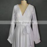 Long Sleeve White Wedding Dress/ Wedding Dress 2017 thumbnail-4