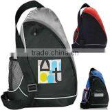 Sling Shot Sling Backpack - Has Main Zippered Compartment With Side Mesh Water Bottle Pocket and Comes With Your Logo. thumbnail-1