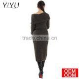 Spring Autumn Women Sexy Sweater Dresses Winter Christmas Long Sweaters Knitted Thick Warm Sweater and Pullovers Burderry Jumper thumbnail-1