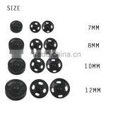D&D Black 20pcs/lot 7mm/8mm/10mm/12mm Small Metal Snap Fasteners Press Button Sewing Accessory thumbnail-1