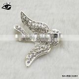 Lovely Swallow Shaped Rhinestone brooch Crystal pins wholesale brooches for wedding invitation cards