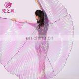 P-9070 Russia hot sale translucent gradient color adult 360 degree belly dance wings