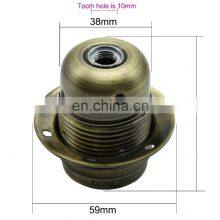 E27 Socket Vintage Edison Screw Bulb Bases Metal Alloy Plating Lamp Holder E27 Pendant Light Sockets thumbnail-5