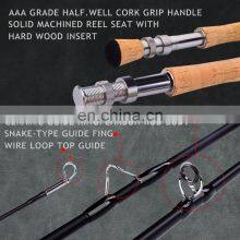 Amazon 9 футов 2,7 м В наличии #3/4 # 5/6 #7/8 Оптовая суперлегкая 4-сегментная рыболовная удочка в трубке для рыбалки на мушку thumbnail-4