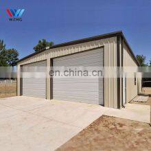 Light Steel Gable Garden Sheds Storage Outdoor Tool Cabinet Steel Workshop Storage House Car Parking