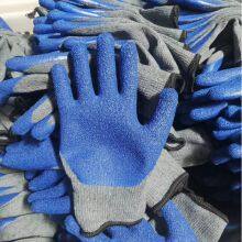 10Gauge 2Yarn Polycotton Liner Palm Crinkle Latex Coated Gloves Latex Dipped Gloves Latex Coated Cotton Gloves thumbnail-4