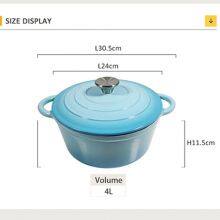 4 Liter Enameled Cast Iron Dutch Oven Wholesale Factory - Raylon thumbnail-2