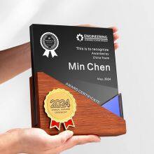 Crystal Wooden Trophy Can be Customized thumbnail-3