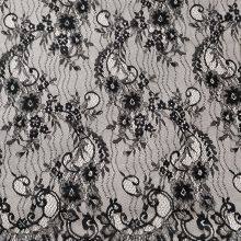 XL693 Elegant Design Spandex Swiss Voile Bridal French Lace Fabric Chantilly Lace thumbnail-3