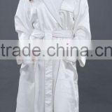 super absorbent hotel elastic satin wholesale cheap white bathrobe