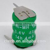 3.6V 60H 80mah NiMH Rechargeable Battery Button Cell