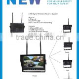 100% Factory CE RoHS 2.4Ghz Digital Wireless 12-32V Wireless Freightliner Truck Reverse Camera System with 9 Inch Monitor