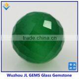 Synthetic Facet Beads Green Color Glass Gemstones Beads Wholesale Prices thumbnail-1