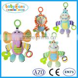 Babyfans baby learning toy educational plush toys lovely baby teething toys animal shaped bells