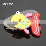 Cartoon Cute Goldfish Shaped Soft Rubber Injection Molding Promotional PVC Magnet For Fridge thumbnail-1