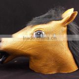 Horse Head Mask Creepy Halloween Costume Theater Prop Novelty Latex Rubber MK004