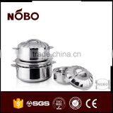 European Style Stainless Steel Commercial Cooking Pots 3 Sets thumbnail-2