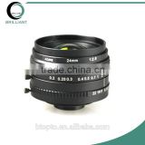 5MP 43mm Format T-mount Manual Iris Fixed Focal 24mm Industrial Lens