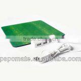 Green Mouse Pad With 4 Port USB Hub For Office And Home