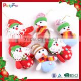 Partypro 2015 New Product Christmas Toy Funny Small Flannel Santa Claus Toy