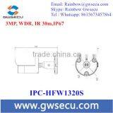 DH IPC-HFW1320S Dahua Original English Version Infrared Bullet Waterproof IPC Network 3MP IP Camera thumbnail-5